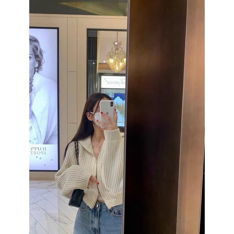 E’nes 🇰🇷 托萊多的風景 V領雙拉鍊毛衣-細節圖5