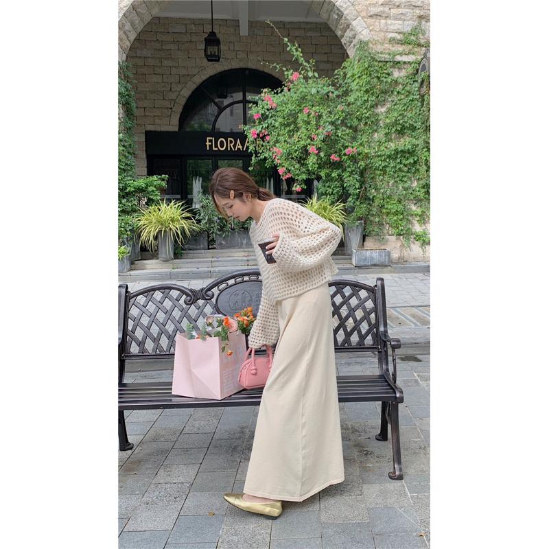 𝐄＇𝐧𝐞𝐬🇰🇷蜜糖鬆餅🥞溫柔套裝（吊帶裙+毛衣一組）-細節圖3