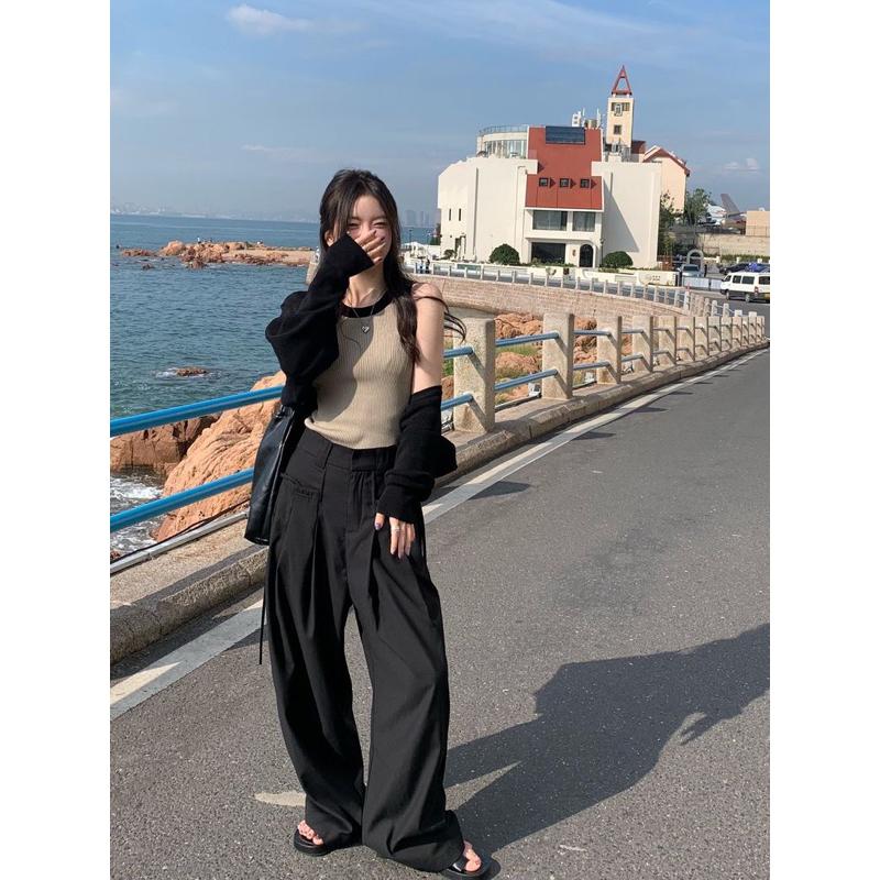 E’nes 🇰🇷 가을 신 상품 du melo 撞色背心長袖外搭針織套-細節圖5