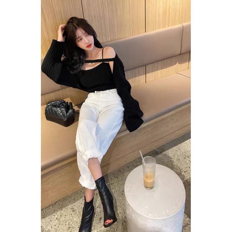 E’nes 🇰🇷月落江南 吊帶背心+短外套罩衫-細節圖8