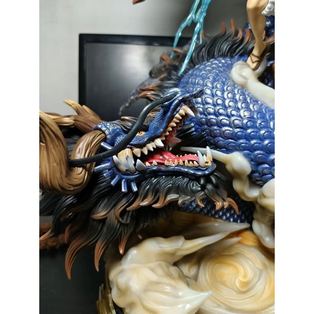 惠美玩品 現貨 海賊王 GK 公仔 2310 只能選賣家宅配 超大 五檔尼卡路飛VS凱多 可發光 雕像 模型 盒裝-細節圖3