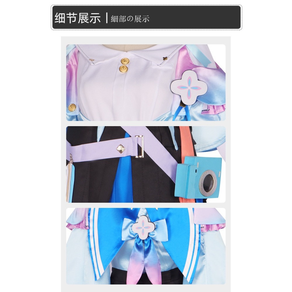 惠美玩品 美少女系列 其他 服飾 2306 崩壞星穹鐵道cos服三月七二次元動漫角色扮演服cosplay-細節圖5