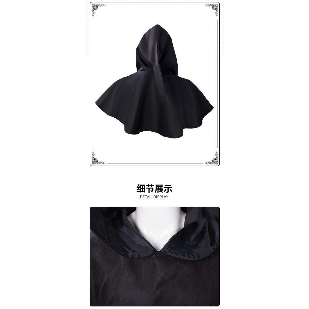 惠美玩品 歐美系列 其他 服飾 2307 中世紀服裝 死神連帽披風 吸血鬼傳教士cosplay裝扮-細節圖4