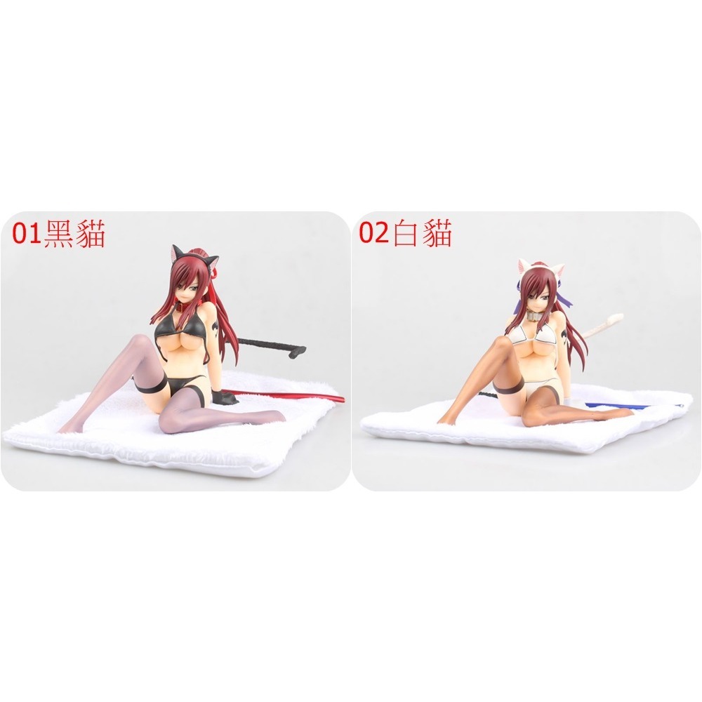 惠美玩品 現貨 Fairy Tail Orcatoys 公仔 1612 艾爾莎傑拉爾 黑貓 白貓 共兩款-細節圖2
