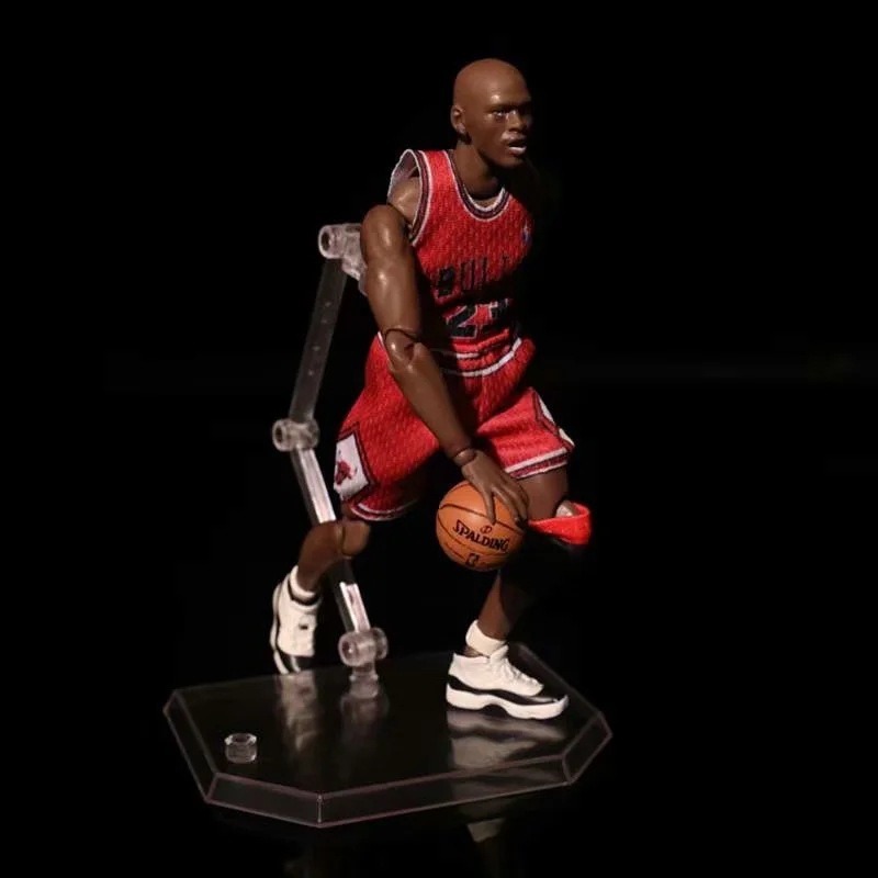 惠美玩品 現貨 歐美系列 其他 公仔 2105 籃球明星 maf喬丹 23號紅衣 Michael Jordan 可動-細節圖4