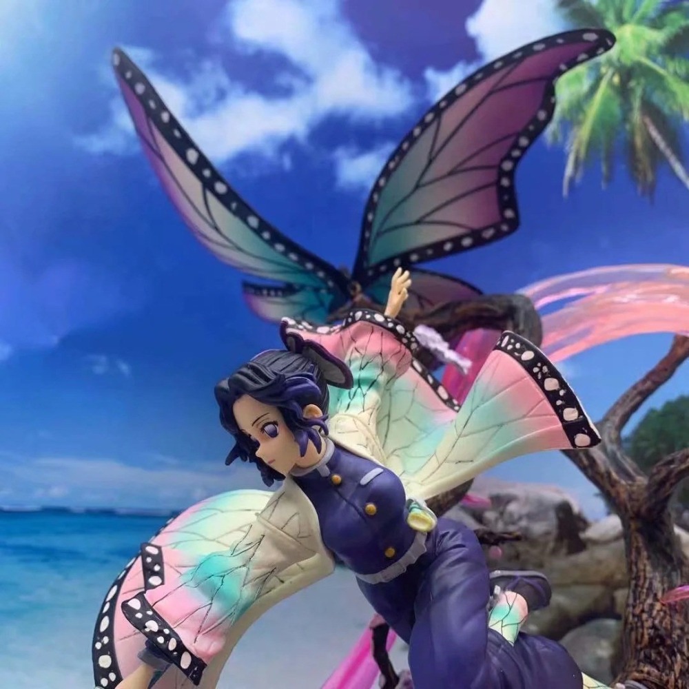 惠美玩品 現貨 鬼滅之刃 GK 公仔 2105 全家或賣家宅配 鬼殺隊 蟲柱蝴蝶忍 場景 雕像模型盒裝-細節圖2