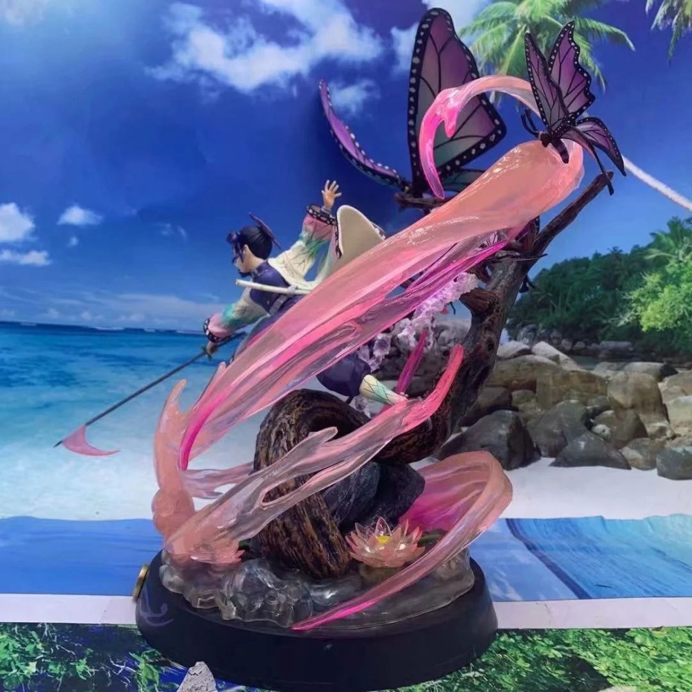 惠美玩品 現貨 鬼滅之刃 GK 公仔 2105 全家或賣家宅配 鬼殺隊 蟲柱蝴蝶忍 場景 雕像模型盒裝-細節圖3