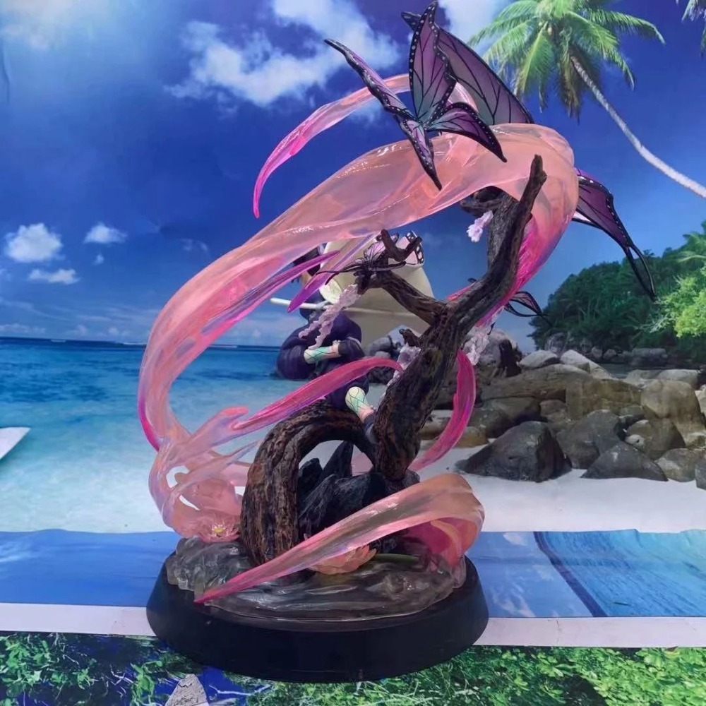 惠美玩品 現貨 鬼滅之刃 GK 公仔 2105 全家或賣家宅配 鬼殺隊 蟲柱蝴蝶忍 場景 雕像模型盒裝-細節圖4