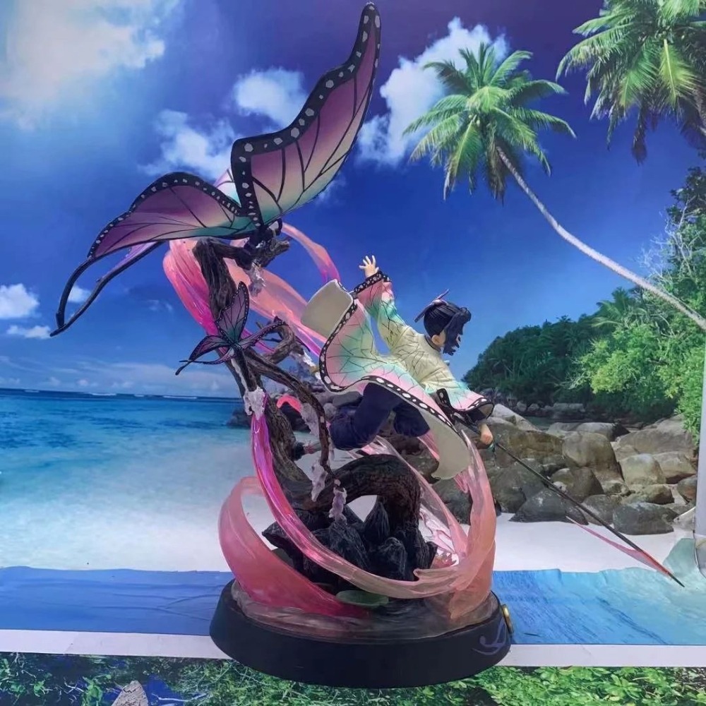 惠美玩品 現貨 鬼滅之刃 GK 公仔 2105 全家或賣家宅配 鬼殺隊 蟲柱蝴蝶忍 場景 雕像模型盒裝-細節圖5