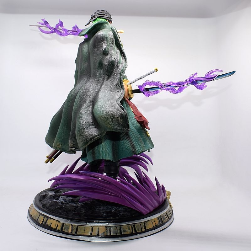 惠美玩品 現貨 海賊王 GK 公仔 2202 索隆 特效 場景 雕像 模型 盒裝 超大 三刀流 浴血-細節圖2