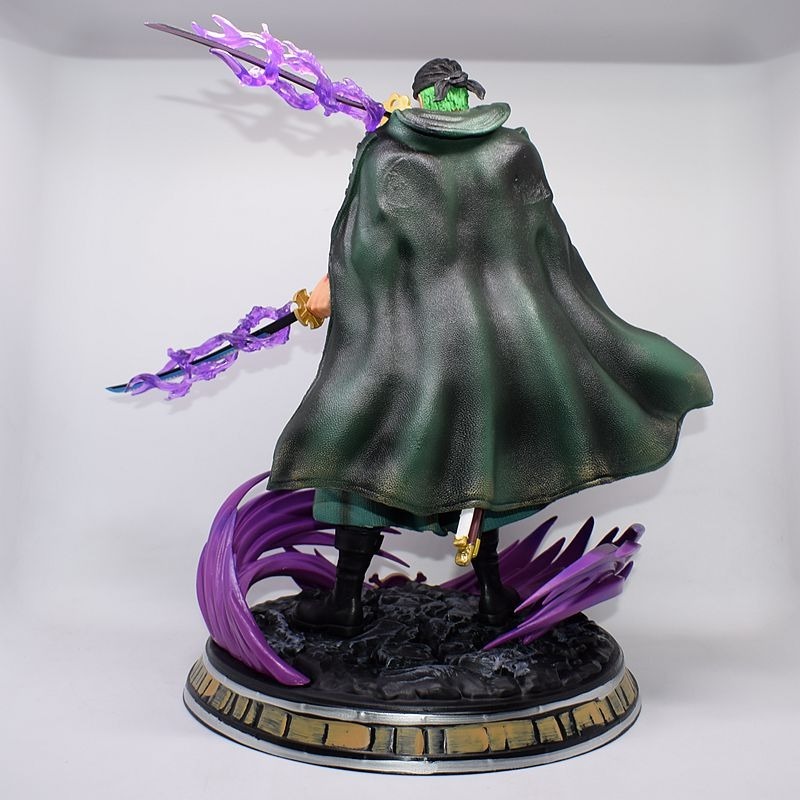 惠美玩品 現貨 海賊王 GK 公仔 2202 索隆 特效 場景 雕像 模型 盒裝 超大 三刀流 浴血-細節圖8