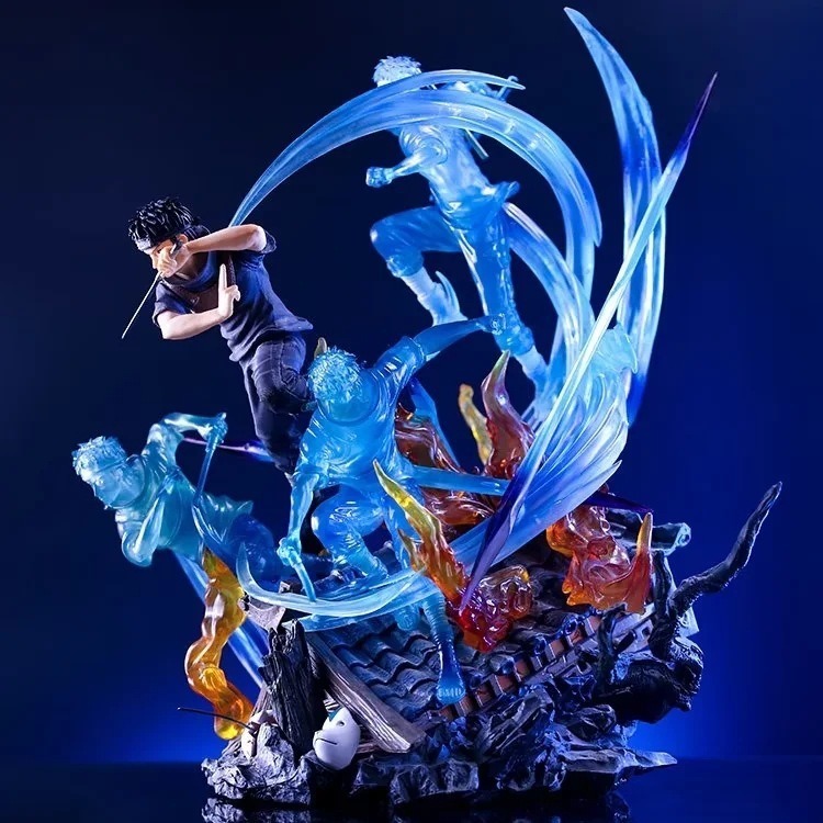 惠美玩品 現貨 火影忍者 GK 公仔 2306 只能選賣家宅配 燃風.宇智波止水 流風 可發光 雕像 場景 模型 盒裝-細節圖4