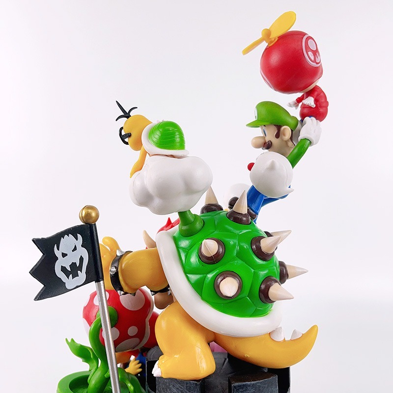 惠美玩品 超級瑪莉 GK 公仔 2401 超級瑪麗 馬裡奧組合 紅寶綠寶公主-細節圖6