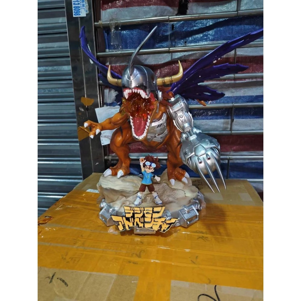 惠美玩品 數碼寶貝 GK 公仔 2401 超大機械暴龍獸 戰鬥版 雕像場景-細節圖2