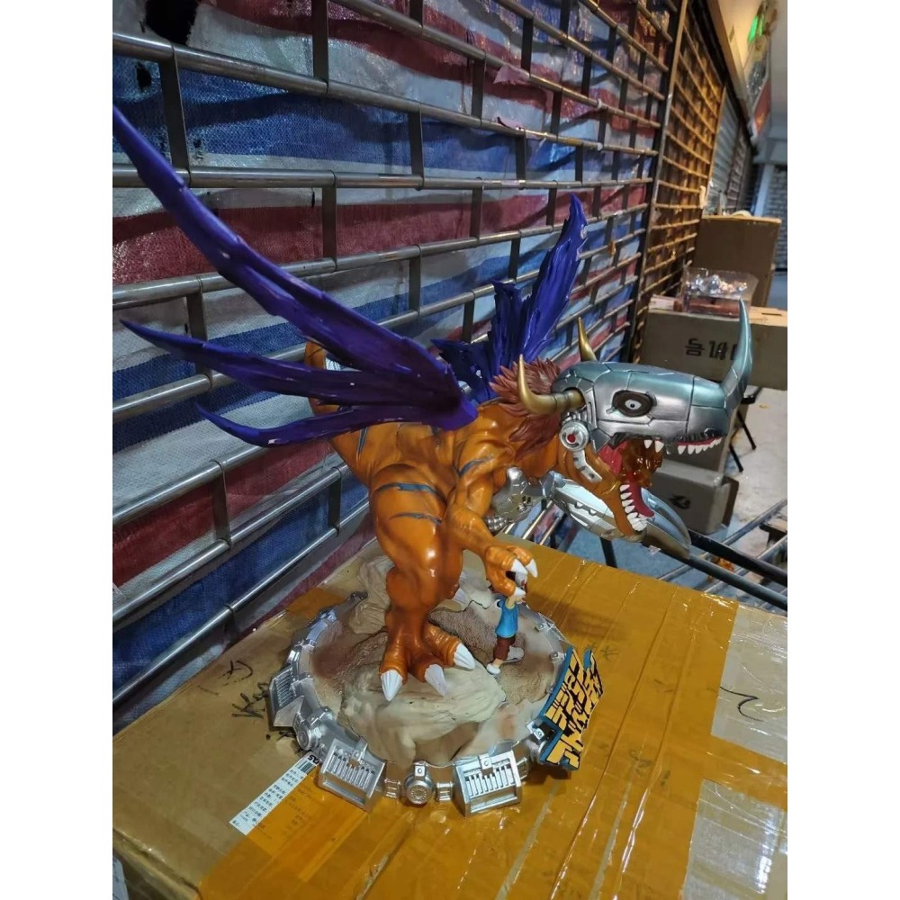 惠美玩品 數碼寶貝 GK 公仔 2401 超大機械暴龍獸 戰鬥版 雕像場景-細節圖3