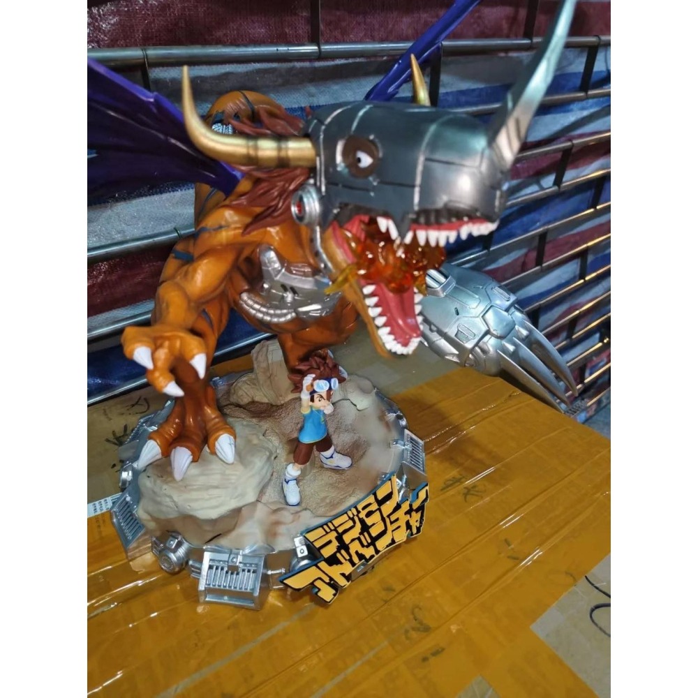 惠美玩品 數碼寶貝 GK 公仔 2401 超大機械暴龍獸 戰鬥版 雕像場景-細節圖5