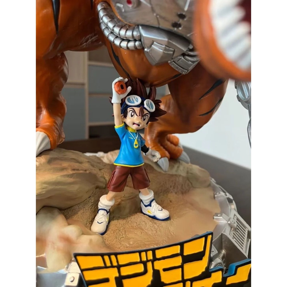 惠美玩品 數碼寶貝 GK 公仔 2401 超大機械暴龍獸 戰鬥版 雕像場景-細節圖7