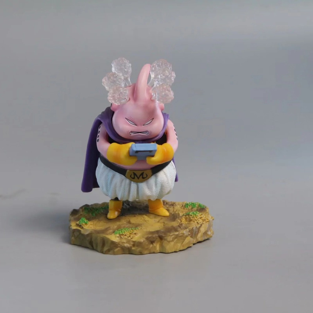 惠美玩品 七龍珠 其他 公仔 2402 超級賽亞人 氣 魔人胖布歐 遊戲機 可替換頭 Q版 爆模型-細節圖3