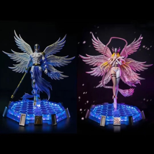 惠美玩品 數碼寶貝 GK 公仔 2403 月神殿 天使獸 天女獸 可發光 雕像 模型 共兩款