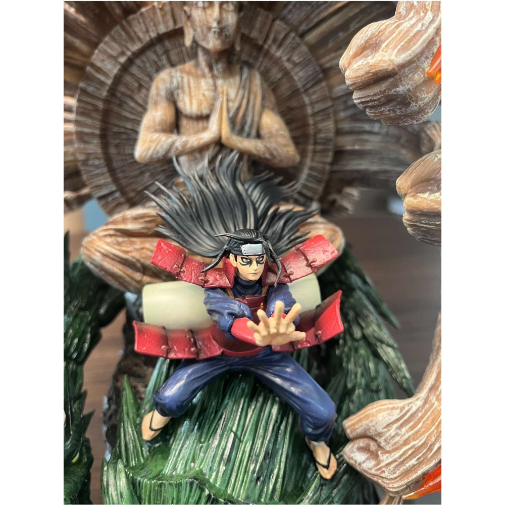 惠美玩品 火影忍者 GK 公仔 2403 火影 十年百忍 千手柱間 初代火影 雕像場景-細節圖4