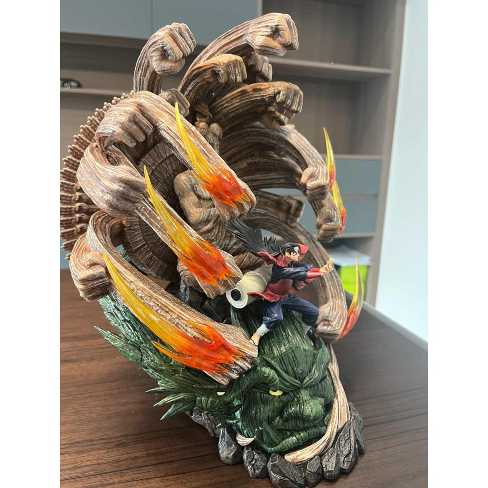 惠美玩品 火影忍者 GK 公仔 2403 火影 十年百忍 千手柱間 初代火影 雕像場景-細節圖6