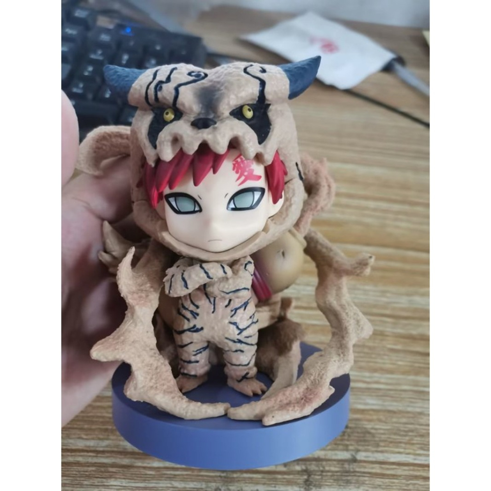 惠美玩品 火影忍者 其他 公仔 2403 SD 我愛羅 尾獸玩偶服 Q版車載機箱擺件-細節圖5