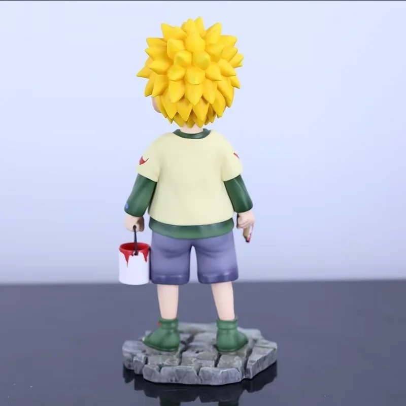 惠美玩品 火影忍者 GK 公仔 2404 童年鳴人 幼年漩渦 繪畫 畫畫 擺件-細節圖5