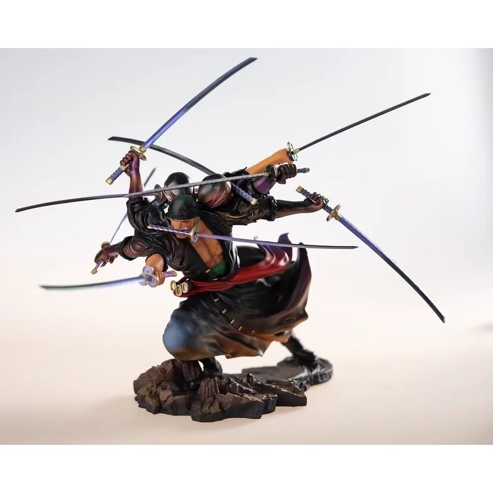 惠美玩品 海賊王 其他 公仔 2404 MAX POP 九刀流 索隆 戰鬥場景 雕像擺件模型-細節圖3