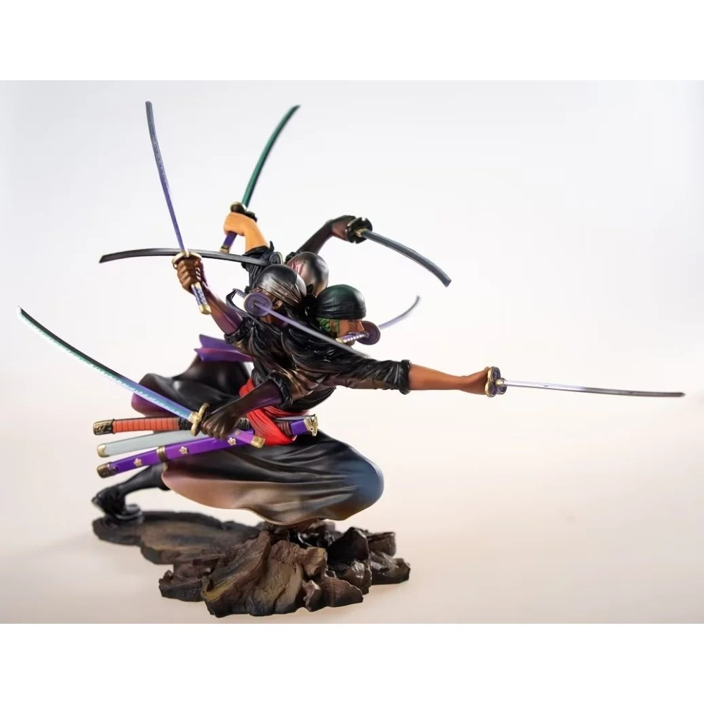 惠美玩品 海賊王 其他 公仔 2404 MAX POP 九刀流 索隆 戰鬥場景 雕像擺件模型-細節圖4