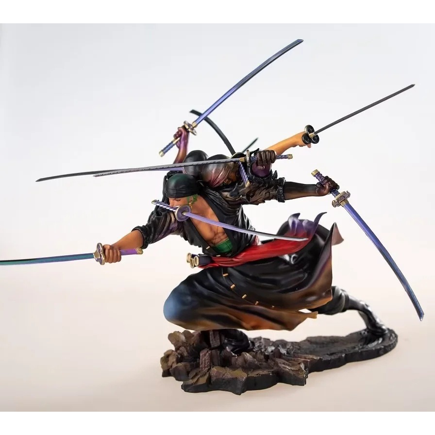 惠美玩品 海賊王 其他 公仔 2404 MAX POP 九刀流 索隆 戰鬥場景 雕像擺件模型-細節圖5