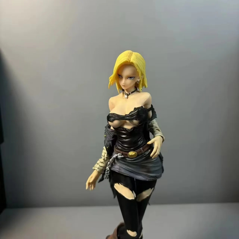 惠美玩品 七龍珠 GK 公仔 2404 18號人造人 女性魅力 可換頭雕像模型擺件-細節圖2