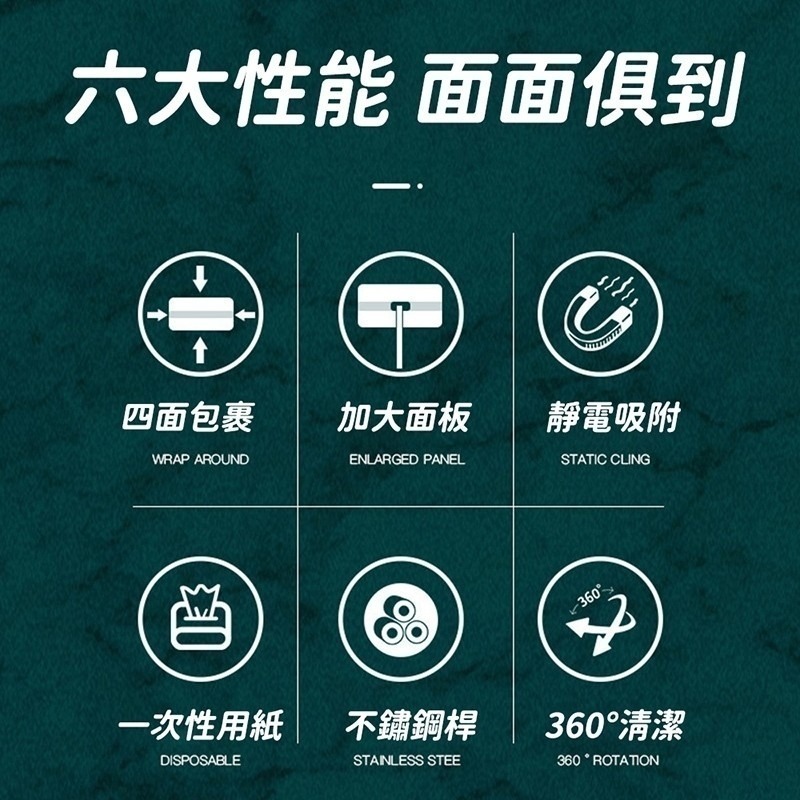 多荳啾 DUDOJIU♡｜🔜快速出貨🚚 🧡乾濕兩用靜電除塵拖把（贈10片除塵紙）可加 購靜電除塵紙-細節圖2