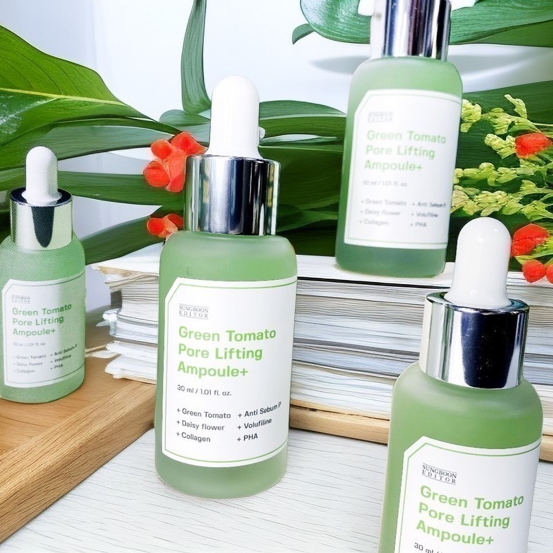 多荳啾 DUDOJIU♡｜🔜快速出貨🚚 🇰🇷韓國 SUNGBOON EDITOR 二代 綠番茄毛孔安瓶精華液-細節圖2