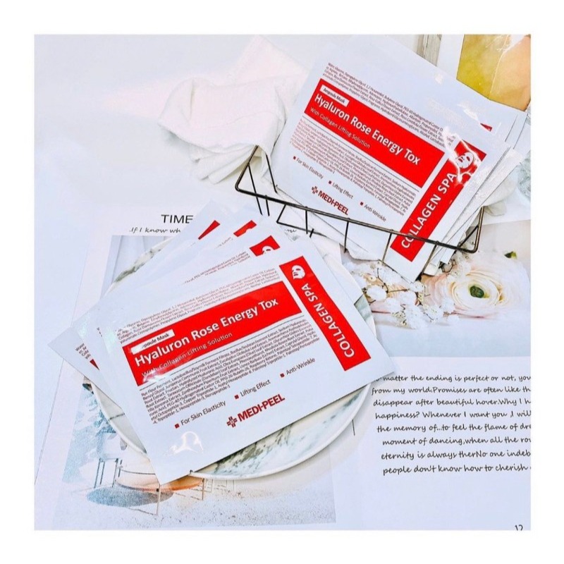 多荳啾 DUDOJIU♡｜🔜快速出貨🚚 💯正品 🇰🇷韓國 MEDI PEEL 美蒂菲 玫瑰玻尿酸膠原蛋白面膜-細節圖4