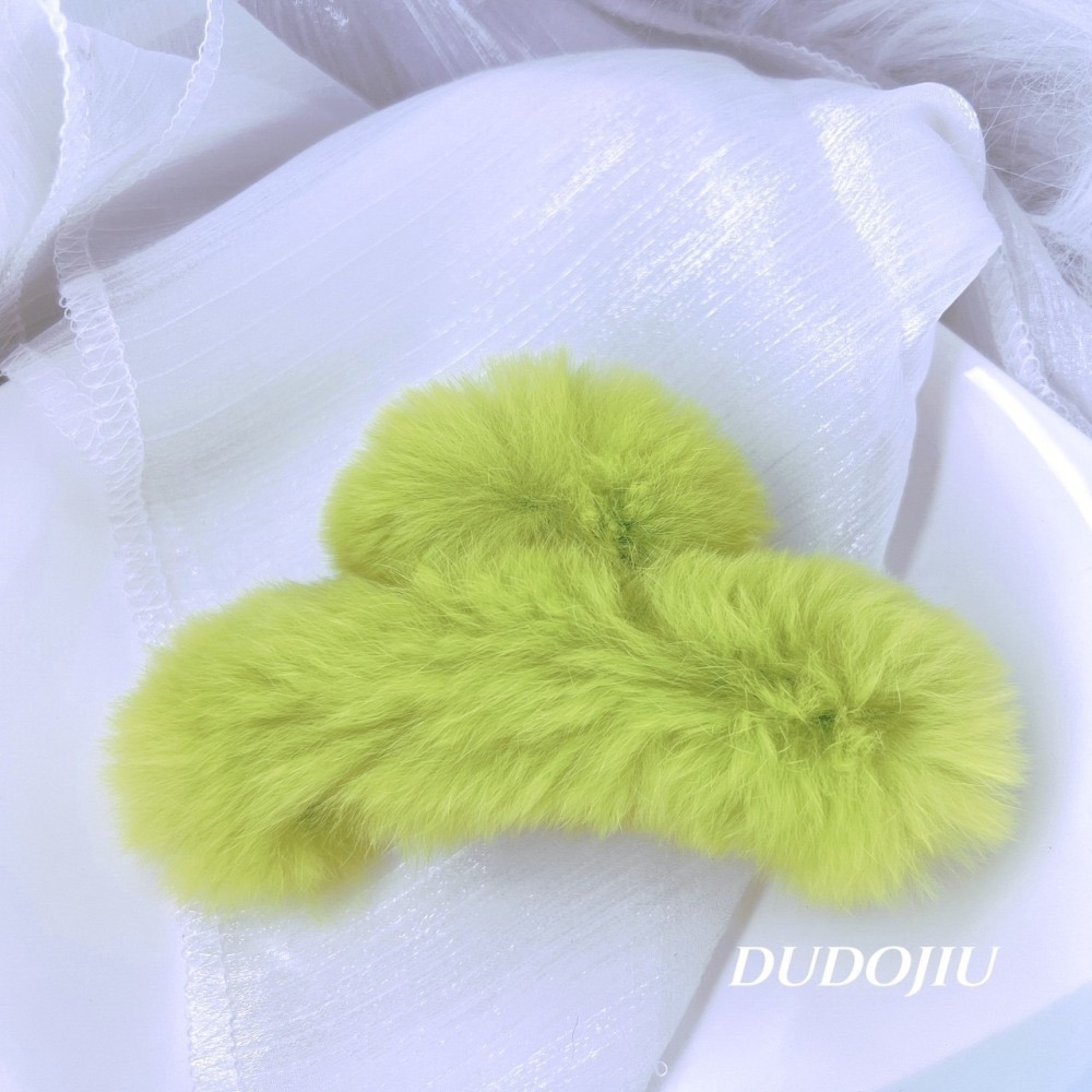 DUDOJIU♡｜🇰🇷正韓飾品✈️ 韓國帶回 ♡絨毛超質感髮夾 鯊魚夾 抓夾-細節圖2