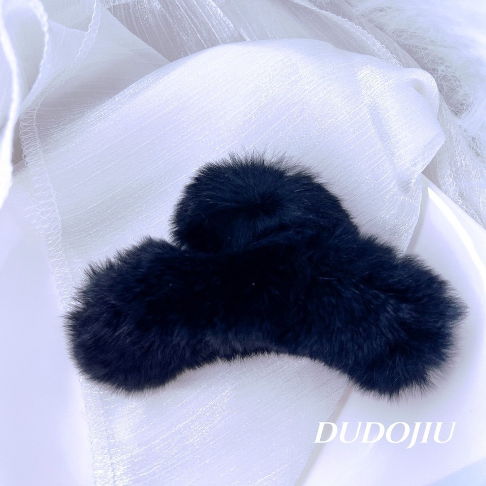 DUDOJIU♡｜🇰🇷正韓飾品✈️ 韓國帶回 ♡絨毛超質感髮夾 鯊魚夾 抓夾-細節圖4