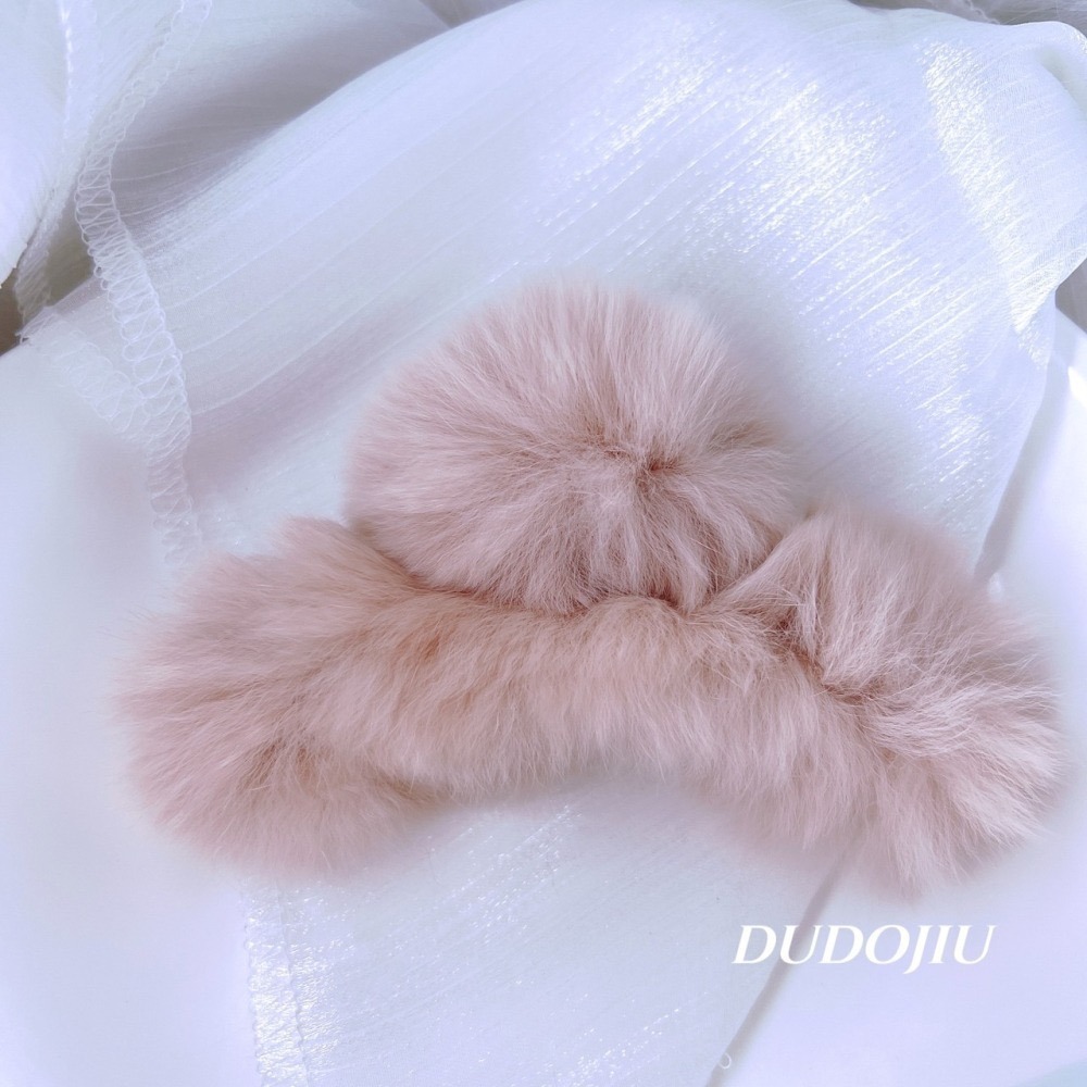 DUDOJIU♡｜🇰🇷正韓飾品✈️ 韓國帶回 ♡絨毛超質感髮夾 鯊魚夾 抓夾-細節圖7
