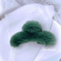 DUDOJIU♡｜🇰🇷正韓飾品✈️ 韓國帶回 ♡絨毛超質感髮夾 鯊魚夾 抓夾-規格圖7
