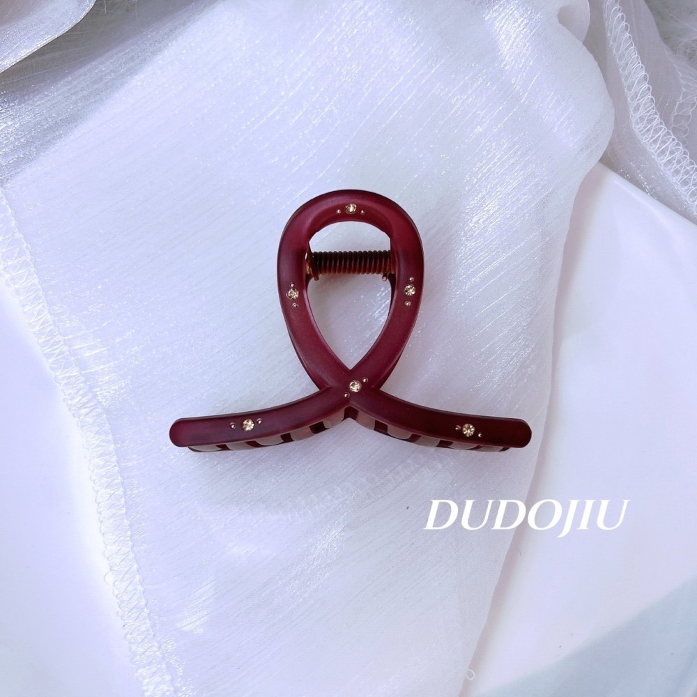 DUDOJIU♡｜🇰🇷正韓飾品✈️ 韓國帶回 ♡閃閃水鑽磨沙髮夾 鯊魚夾 抓夾-細節圖7