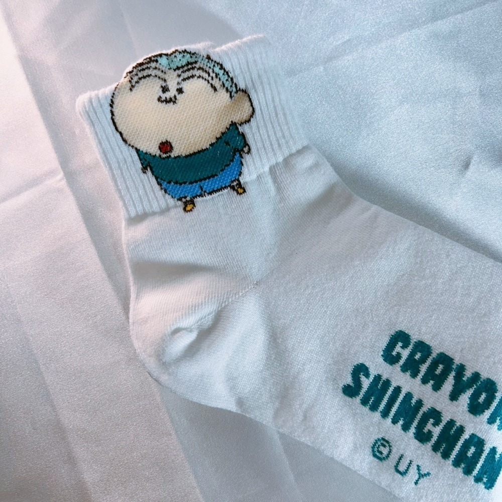 DUDOJIU♡｜🇰🇷韓國襪子 蠟筆小新系列仰角角色中筒襪 正韓 男襪女襪 長襪 韓襪 韓國襪-細節圖3