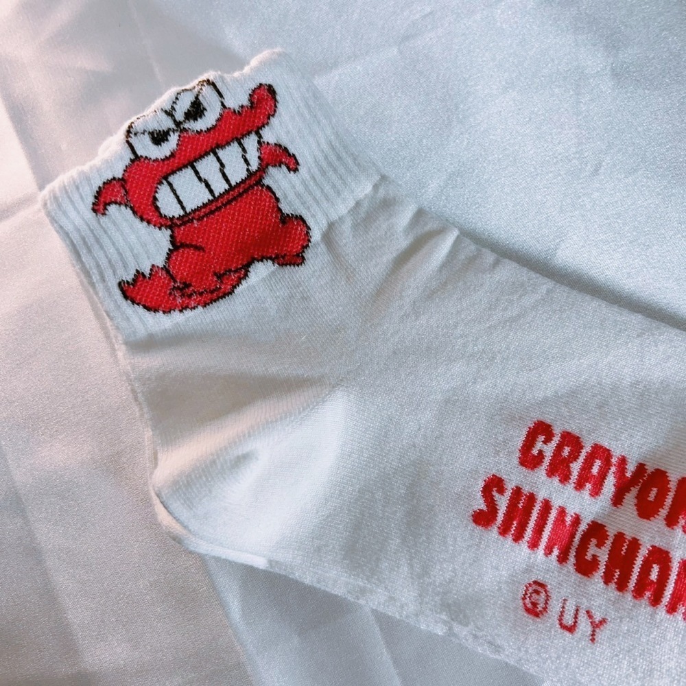 DUDOJIU♡｜🇰🇷韓國襪子 蠟筆小新系列仰角角色中筒襪 正韓 男襪女襪 長襪 韓襪 韓國襪-細節圖6