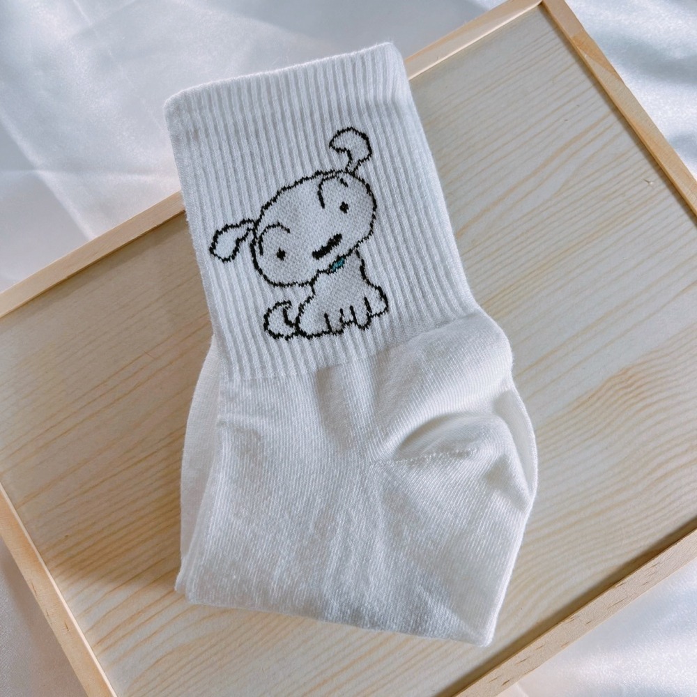 DUDOJIU♡｜🇰🇷韓國襪子 蠟筆小新系列仰角角色中筒襪 正韓 男襪女襪 長襪 韓襪 韓國襪-細節圖3
