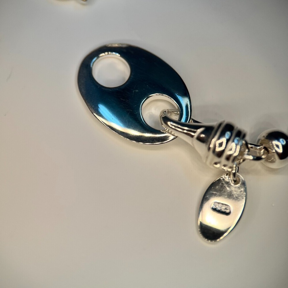 DUDOJIU♡｜💎S925銀 豬鼻扣圈圈銀手鍊 純銀 銀飾品-細節圖4