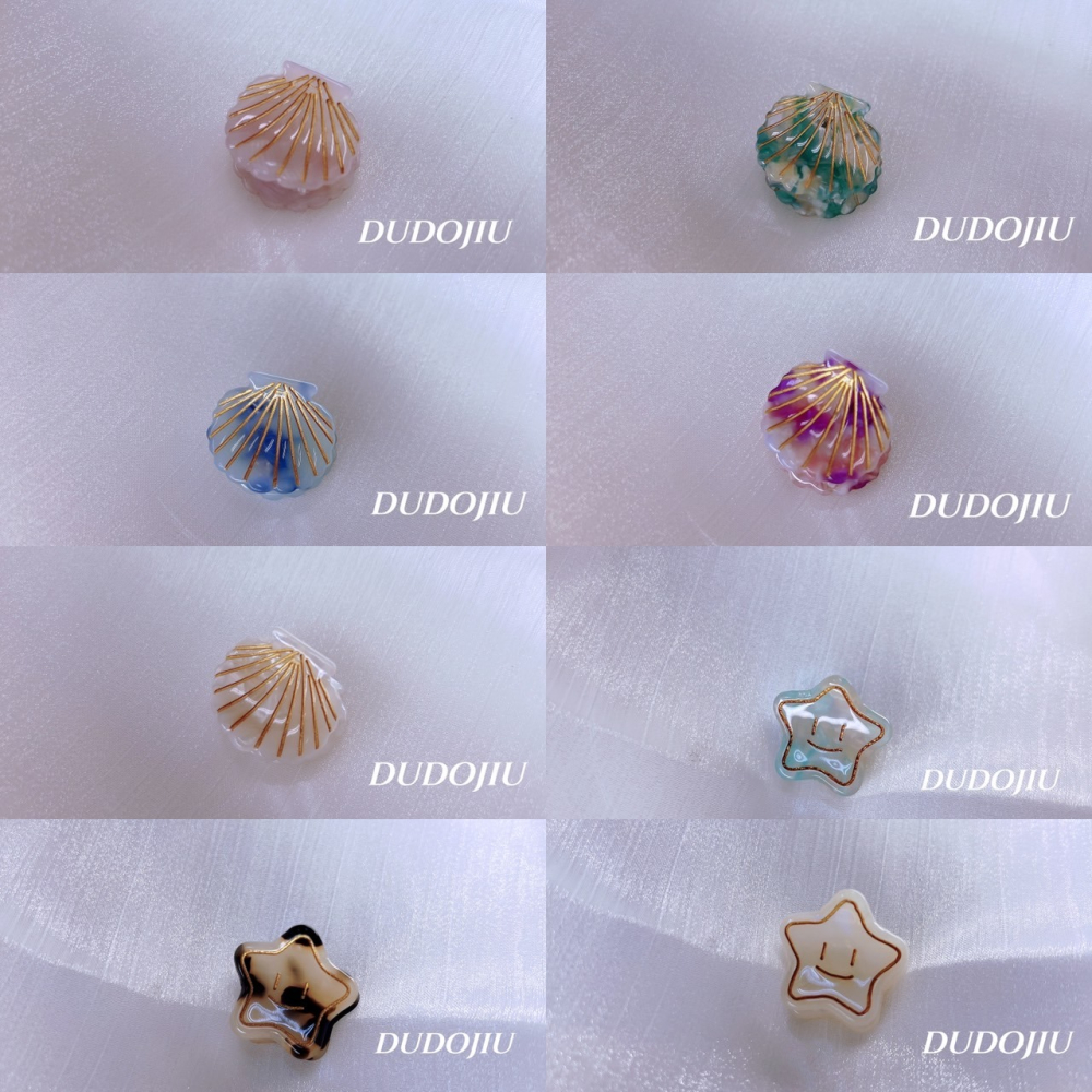 DUDOJIU♡｜🇰🇷正韓飾品 ♡鑲嵌水鑽／珍珠｜閃閃｜小香風山茶花｜美人魚金線｜迷你貓／熊 小髮夾 小抓夾-細節圖6