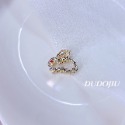 DUDOJIU♡｜🇰🇷正韓飾品 ♡鑲嵌水鑽／珍珠｜閃閃｜小香風山茶花｜美人魚金線｜迷你貓／熊 小髮夾 小抓夾-規格圖7