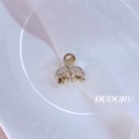 DUDOJIU♡｜🇰🇷正韓飾品 ♡鑲嵌水鑽／珍珠｜閃閃｜小香風山茶花｜美人魚金線｜迷你貓／熊 小髮夾 小抓夾-規格圖7