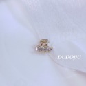 DUDOJIU♡｜🇰🇷正韓飾品 ♡鑲嵌水鑽／珍珠｜閃閃｜小香風山茶花｜美人魚金線｜迷你貓／熊 小髮夾 小抓夾-規格圖7