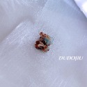 DUDOJIU♡｜🇰🇷正韓飾品 ♡鑲嵌水鑽／珍珠｜閃閃｜小香風山茶花｜美人魚金線｜迷你貓／熊 小髮夾 小抓夾-規格圖7