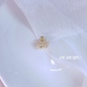 DUDOJIU♡｜🇰🇷正韓飾品 ♡鑲嵌水鑽／珍珠｜閃閃｜小香風山茶花｜美人魚金線｜迷你貓／熊 小髮夾 小抓夾-規格圖7