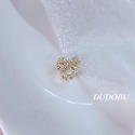 DUDOJIU♡｜🇰🇷正韓飾品 ♡鑲嵌水鑽／珍珠｜閃閃｜小香風山茶花｜美人魚金線｜迷你貓／熊 小髮夾 小抓夾-規格圖7